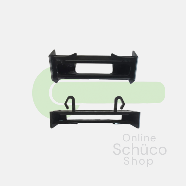 Support Schüco pour bouchon en aluminium - noir 238183 / RAL9010 238184 / RAL 9016 238185 / gris 238182