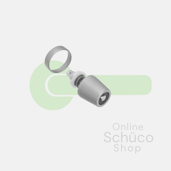 Boîtier d'insertion Schuco / bouton - 247858 / 234030 aluminium