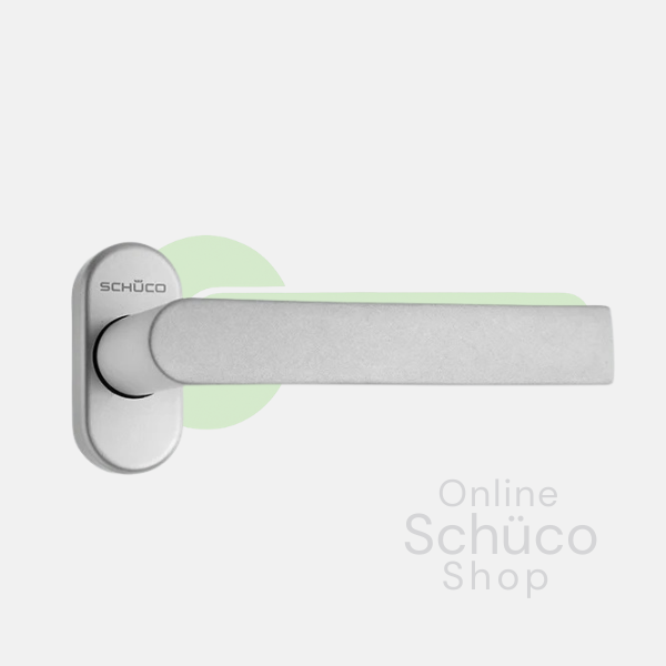 Schuco deurkruk - kleuren: 240152 aluminium / 240153 zwart 9005 / 240154 wit 9010 / 240155 wit 9016 / 279639 RVS