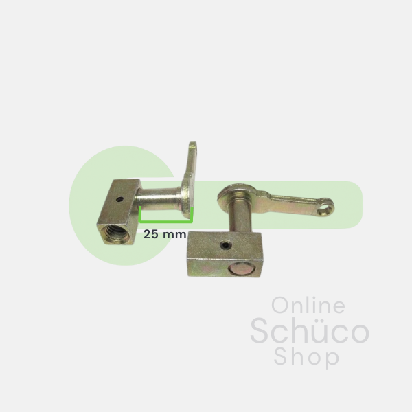 Cams d'espagnolette Schüco 239352 pour espagnolette montée en surface - 25 mm