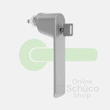 Schuco window handle - lockable - stainless steel look - 247038