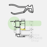 Joint de vitrage Schüco 3/4 mm vert - 284838 - par mètre linéaire