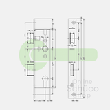 Schuco antipaniek - E 35/92/9 - 241257 / 241258