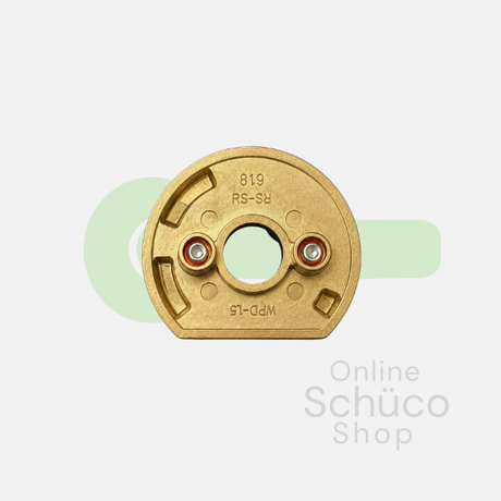 Schüco Rosette - abschließbarer Griff - Kipp vor Dreh - Variante: 247099 links / 247100 rechts