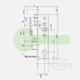 Schuco 279494 / 241179 serrure jour et nuit 30/92/10