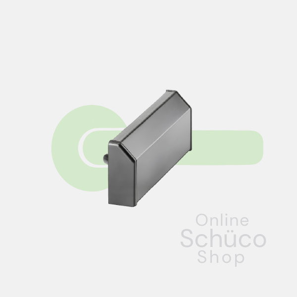 Bouchon d'extrémité en aluminium Schüco - Blanc 9010 217560 / Blanc 9016 227734 / Aluminium 217561 / bronze 217562