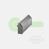 Bouchon d'extrémité en aluminium Schüco - Blanc 9010 217560 / Blanc 9016 227734 / Aluminium 217561 / bronze 217562