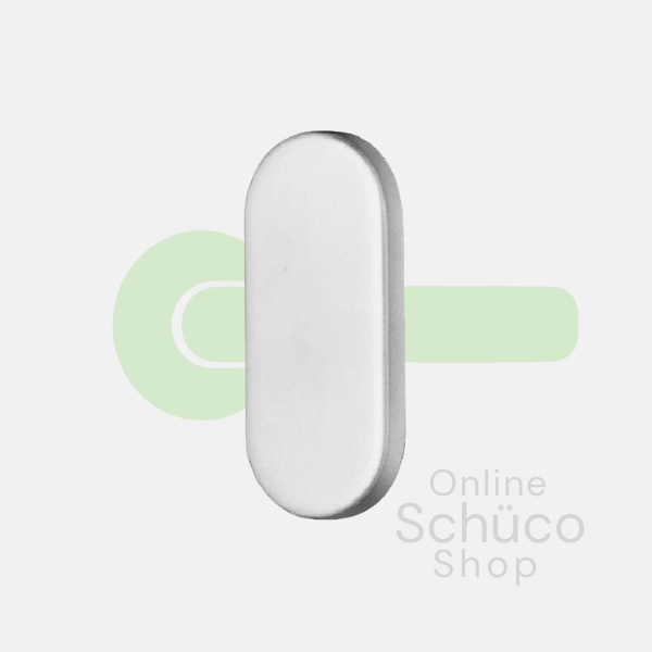 Schüco aluminium blind rozet 218906 alu / 218907 RVS