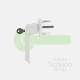 Schuco lockable handle - 37 mm pin - White / Cream white - 98050480 / 23471900