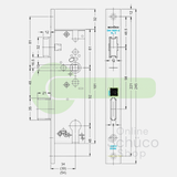 Schuco 241181 / 279503 serrure jour et nuit - 54/92/10