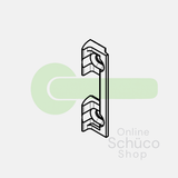 Schuco opschroefstuk sluitplaat - 279863 / 255676