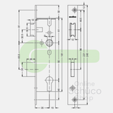 Schuco 241255 / 241256 serrure jour et nuit 35/92/10