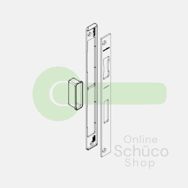Schuco sluitplaat 270 mm - 240526