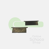 Bouchon d'extrémité Schüco pour barre d'eau en aluminium - Noir 217695