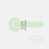 Schuco afdekrubber*  ASS 50  zwart - 224563  - per meter