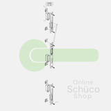 Schuco 3 delige set sluitplaten - 240866