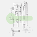 Schuco 211154 serrure jour et nuit - 35/92/10