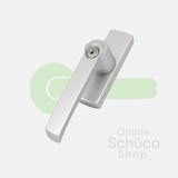 Schuco raamgreep - afsluitbaar - 214789 - aluminium