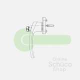 Schuco afsluitbare greep - alu 247581