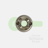 Schuco design rozet - kleuren: 277682 alu / 277683 zwart 9005 / 277684 wit 9010 / 277685 wit 9016 / 277686 RVS-look