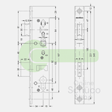 Schuco 241469 serrure jour et nuit - 34/92/10