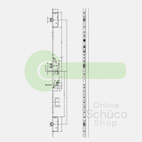 Schüco Panik-Mehrfachverriegelung Interlock B 39/92/9 - 279472