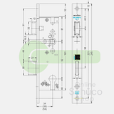 Schuco 241495 / 279499 serrure jour et nuit - 39/92/10