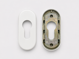 Schuco veiligheidsrozet: 218236  aluminium / 227651 zwart / 218238 wit 9010 / 218239 wit 9016 / 218908 RVS